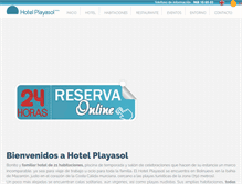 Tablet Screenshot of hotelplayasol.es